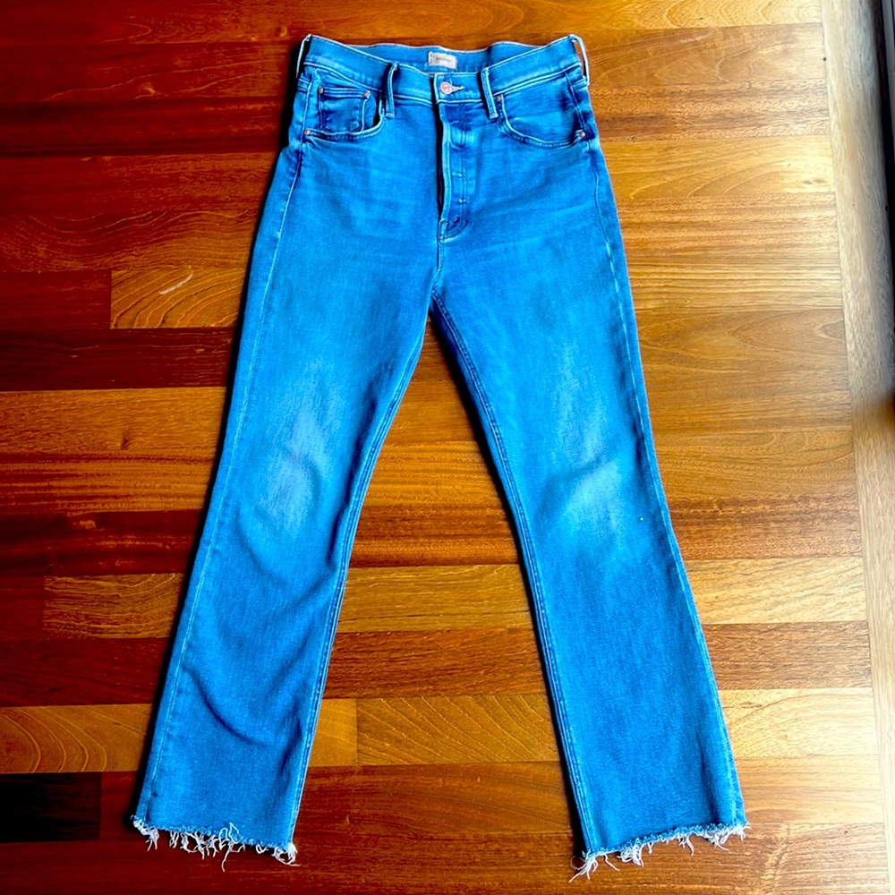 MOTHER The Tripper Ankle Fray Jeans Size 28, EUC